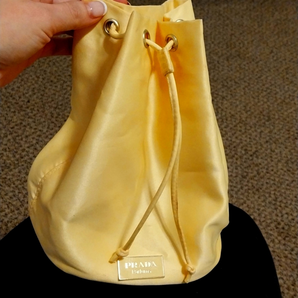 Prada Cosmetic Pouch to Crossbody Bucket Bag